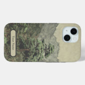 Eenzame dennen Waterverf Landscape Case-Mate iPhone Case (Achterkant (horizontaal))