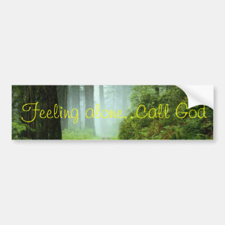 eenzame god bumpersticker