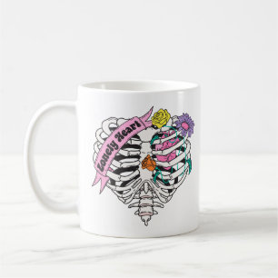 Eenzame hart skelet Anti Valentine Koffiemok