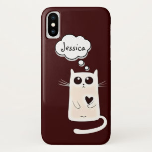 Eenzame Harten Kat iPhone X Hoesje