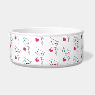 eenzame kat voerbakje