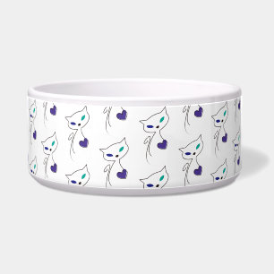 eenzame kat voerbakje