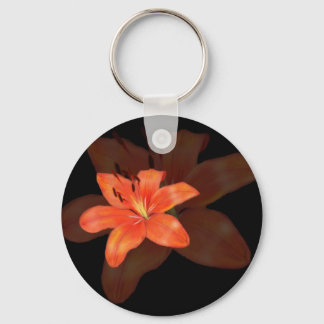 Eenzame Lily Flower sleutelhanger