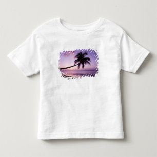 Eenzame palmboom bij zonsondergang, Coconut Grove Kinder Shirts