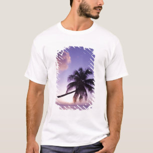 Eenzame palmboom bij zonsondergang, Coconut Grove T-shirt