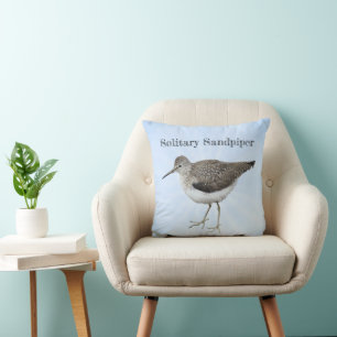 Eenzame Sandpiper Kussen