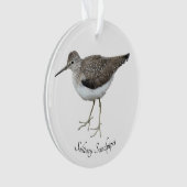 Eenzame Sandpiper Ornament (voorkant)