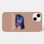 Eenzame sterrenstelsel wolf silhouet (Eecho's van Case-Mate iPhone Case (Achterkant (horizontaal))