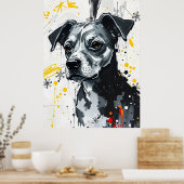 eenzame terriër poster (Keuken)