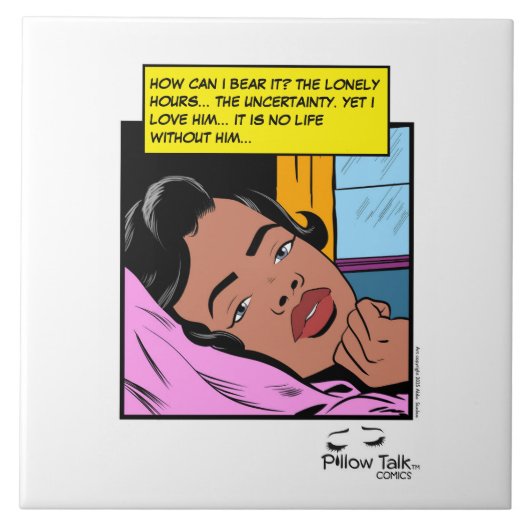 Eenzame Uren Reflectie Valentijn Romantiek Tegeltje (Voorkant)