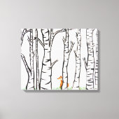 Eenzame vos canvas afdruk (Voorkant)