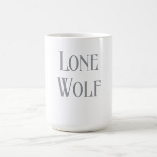Eenzame Wolf Mannetje Sigma Modern Minimalistisch Koffiemok