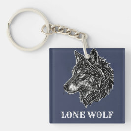 EENZAME WOLF SLEUTELHANGER