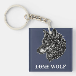EENZAME WOLF SLEUTELHANGER