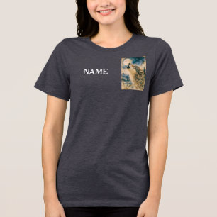 EENZAME WOLF SOLENNE HUIL Tri-Blend SHIRT