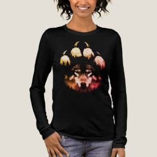 Eenzame Wolf. Wilde Ziel Tri-Blend Shirt