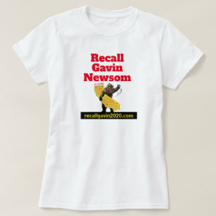 Eenzijdig recall Gavin Newsom T-shirt