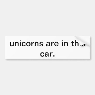 eenzijdige bumper bumpersticker