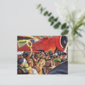 eenzijdige piloot van het vliegtuig met Paparazzi Briefkaart (Staand voorkant)