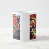  eenzijdige piloot van het vliegtuig met Paparazzi Extra Grote Mok (Voorkant)