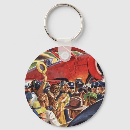  eenzijdige piloot van het vliegtuig met Paparazzi Sleutelhanger (Achterkant)