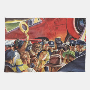  eenzijdige piloot van het vliegtuig met Paparazzi Theedoek