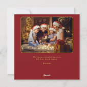 Eer aan God Religieus 2 Foto Script Christelijk Feestdagenkaart (Achterkant)