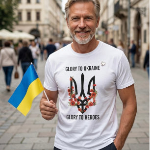 Eer aan Oekraïne. Eer aan Helden. Trident. Trizub T-shirt