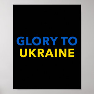 Eer aan Oekraïne - Slava Ukraini Poster