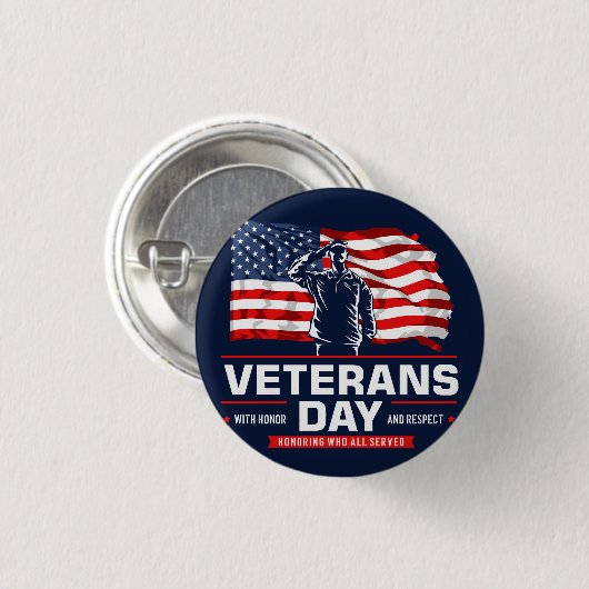 Eer allen die dienden ronde button 3,2 cm (Voorkant /achterkant)