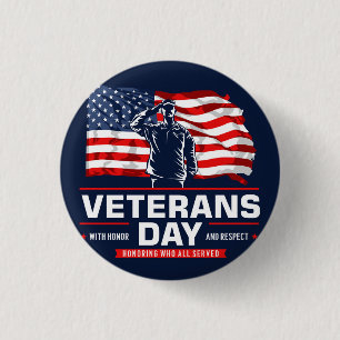 Eer allen die dienden ronde button 3,2 cm