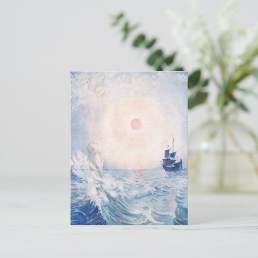 eer C. Appleton de kleine zeemeermin Briefkaart (Staand voorkant)