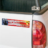 Eer en herinner de Brave Bumpersticker (Op Truck)