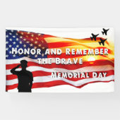 Eer en herinner de Brave Spandoek (Horizontaal)