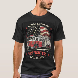 Eer en moed Brandweerlieden Verenigde Staten T-shirt