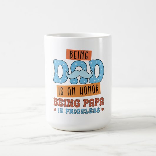 Eer en onschatbare liefde: de perfecte vaderdag koffiemok (Center)