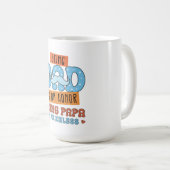 Eer en onschatbare liefde: de perfecte vaderdag koffiemok (Voorkant rechts)