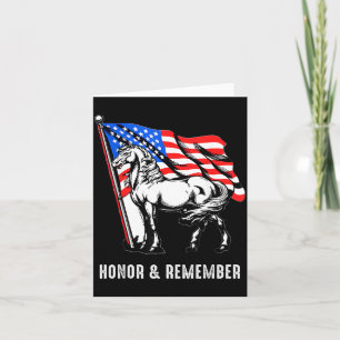 Eer Herinnering Patriottische Paard Amerikaanse Vl Kaart