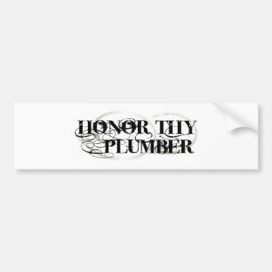 Eer Je Loodgieter Bumpersticker