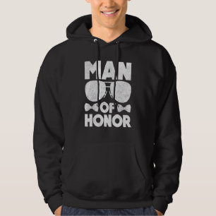 Eer Man Beste Vriend Trouwfeest Bruidsfeest Bruid Hoodie