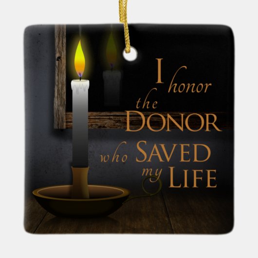 eer Mijn orgaandonor - Transplant Keramisch Ornament (Voorkant)