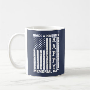 Eer Onthoud Happy Memorial Day Amerikaanse vlag Koffiemok