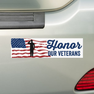 Eer onze herdenkingsdag van de veteranen bumpersticker