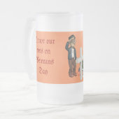 Eer onze veteranen - matglas bierpul (Voorkant links)