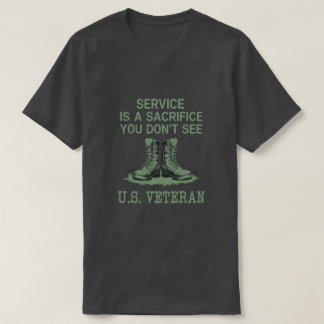 Eer Onze Veteranen T-shirt – Dienst Is Een Offer