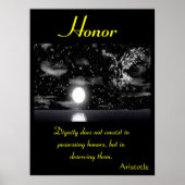 Eer stijgt onder de waakzame vlucht van de adelaar poster (Voorkant)