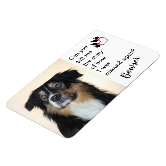 Eer uw reddingshond magneet (Linkerzijde)