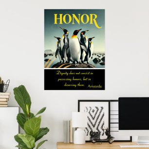 Eer zit in elke speelse stap poster