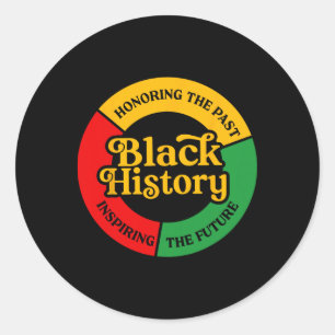 Eerbetoon aan het verleden Inspirerend toekomstig Ronde Sticker