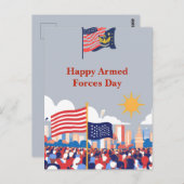 Eerbetoon aan onze helden: de Dag van de Strijdkra Briefkaart (Voorkant / Achterkant)